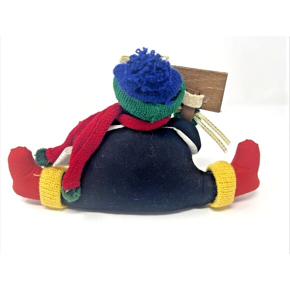 Ganz EX6353 Stuffed/Beans Penguin Splits Happy Holiday Shelf Sitter 6.5"H x 10"W - Picture 6 of 8